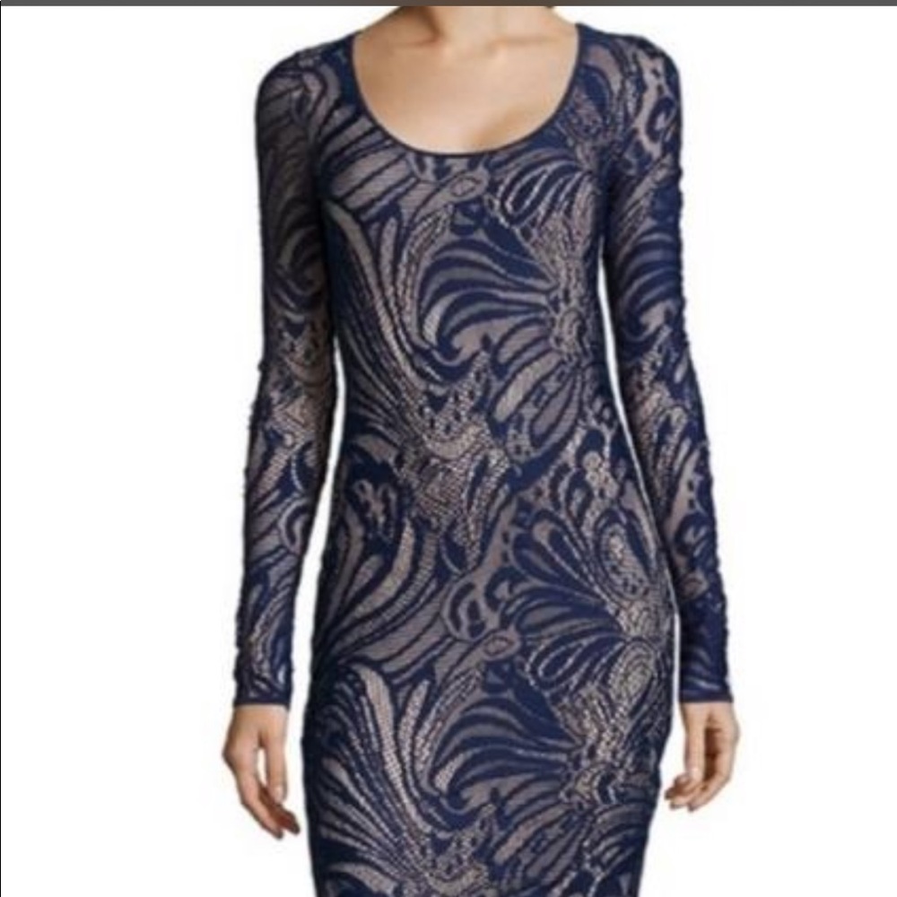 Royal blue bodycon dress